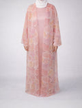 Sunset Ginko Sheer Beaded Abaya